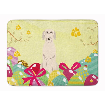 Carolines Treasures Easter Eggs Irish Wolfhound Machine Washable Memory Foam Mat BB6065RUG